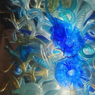 Big blown glass chandelier project for hotel villa decoration custom design