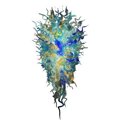 Big blown glass chandelier project for hotel villa decoration custom design