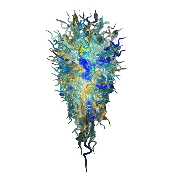 Big blown glass chandelier project for hotel villa decoration custom design