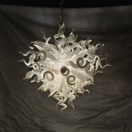 Modern custom design white color colored glaze chandelier lighting