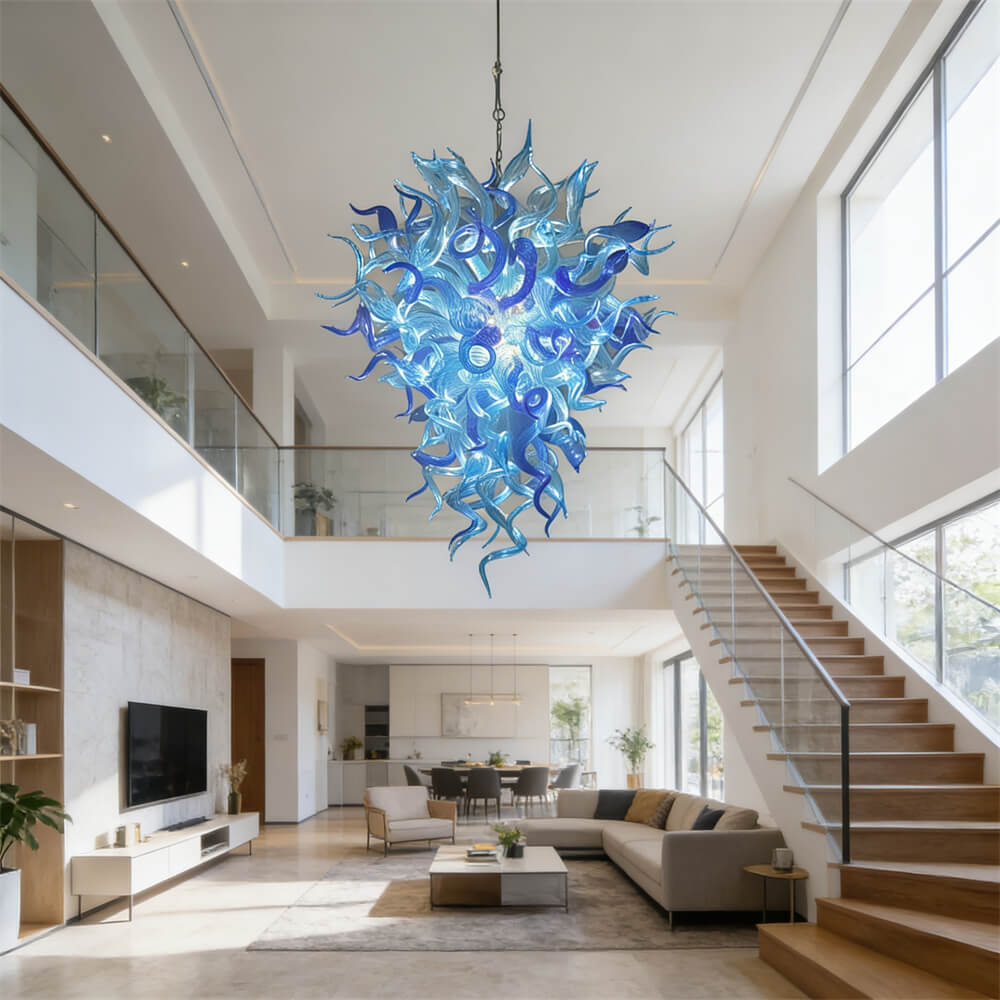 Amazing creative blown glass chandelier custom design art