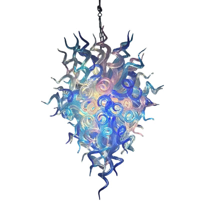 Villa corridor glass lighting branches tree style art custom design