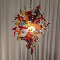 Wedding decoration lighting modern style art glass flower chandelier