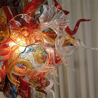 Wedding decoration lighting modern style art glass flower chandelier