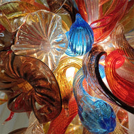 Wedding decoration lighting modern style art glass flower chandelier