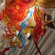 Wedding decoration lighting modern style art glass flower chandelier