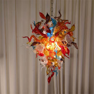Wedding decoration lighting modern style art glass flower chandelier