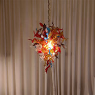 Wedding decoration lighting modern style art glass flower chandelier