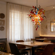 Wedding decoration lighting modern style art glass flower chandelier