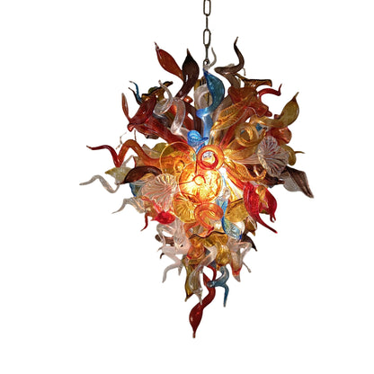 Wedding decoration lighting modern style art glass flower chandelier