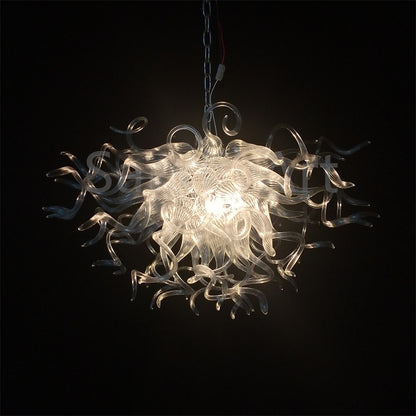 Modern design clear color handblown glass chandelier art home hotel decoration