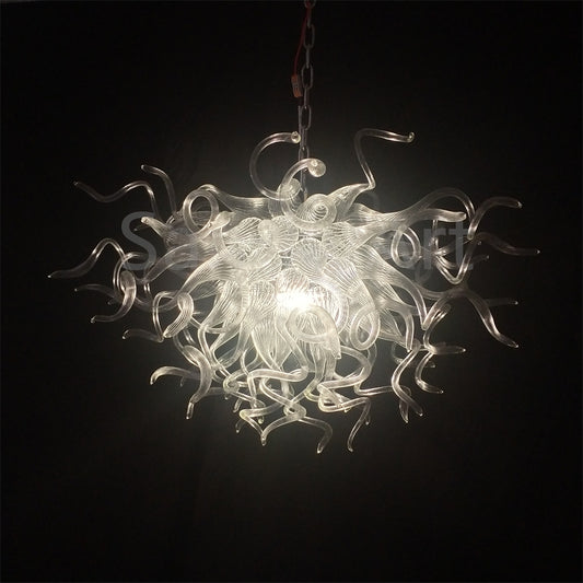 Modern design clear color handblown glass chandelier art home hotel decoration