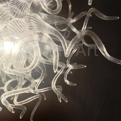 Modern design clear color handblown glass chandelier art home hotel decoration