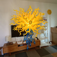 mouthblown glass chandelier