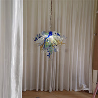 Hand made DIY blown glass lighting for bedroom