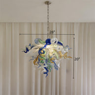 Hand made DIY blown glass lighting for bedroom