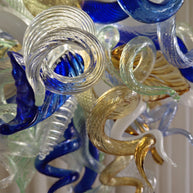 Hand made DIY blown glass lighting for bedroom