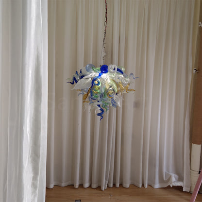 Hand made DIY blown glass lighting for bedroom