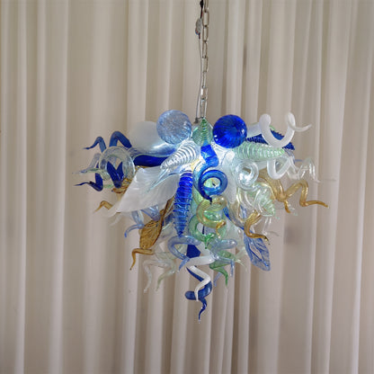 Hand made DIY blown glass lighting for bedroom