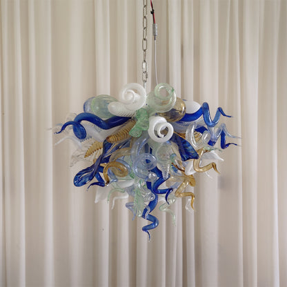 Hand made DIY blown glass lighting for bedroom