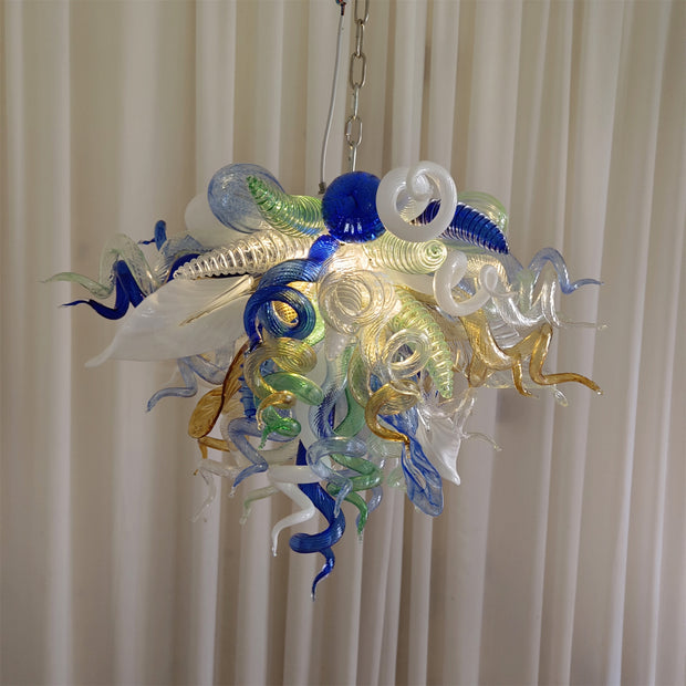 Hand made DIY blown glass lighting for bedroom