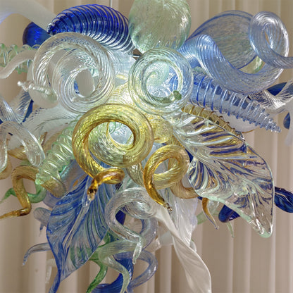 Hand made DIY blown glass lighting for bedroom