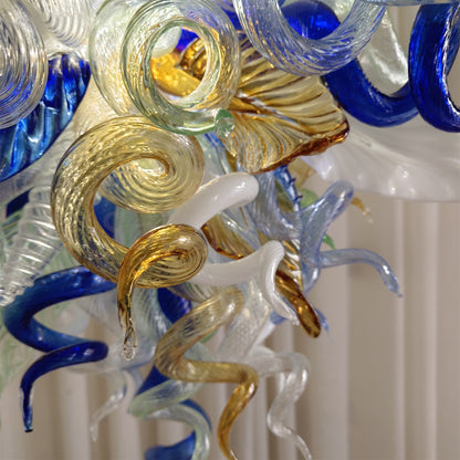 Hand made DIY blown glass lighting for bedroom