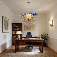 Honey amber color blown glass home lighting decoration