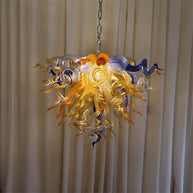 Honey amber color blown glass home lighting decoration