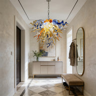 Honey amber color blown glass home lighting decoration