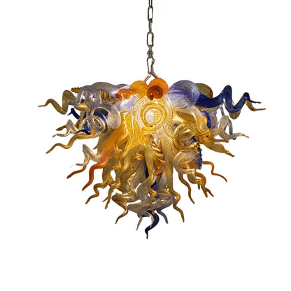 Honey amber color blown glass home lighting decoration