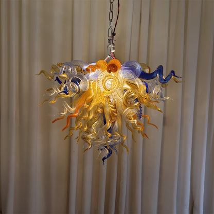 Honey amber color blown glass home lighting decoration