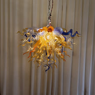 Honey amber color blown glass home lighting decoration