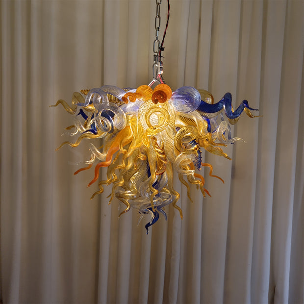 Honey amber color blown glass home lighting decoration