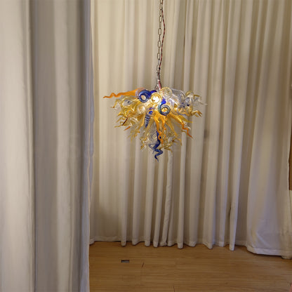 Honey amber color blown glass home lighting decoration