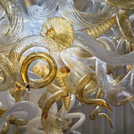 Amer color luxury style Blown glass chandelier for dining room