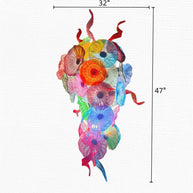 Factory production of hand blown glass lotus chandelier wedding decoration