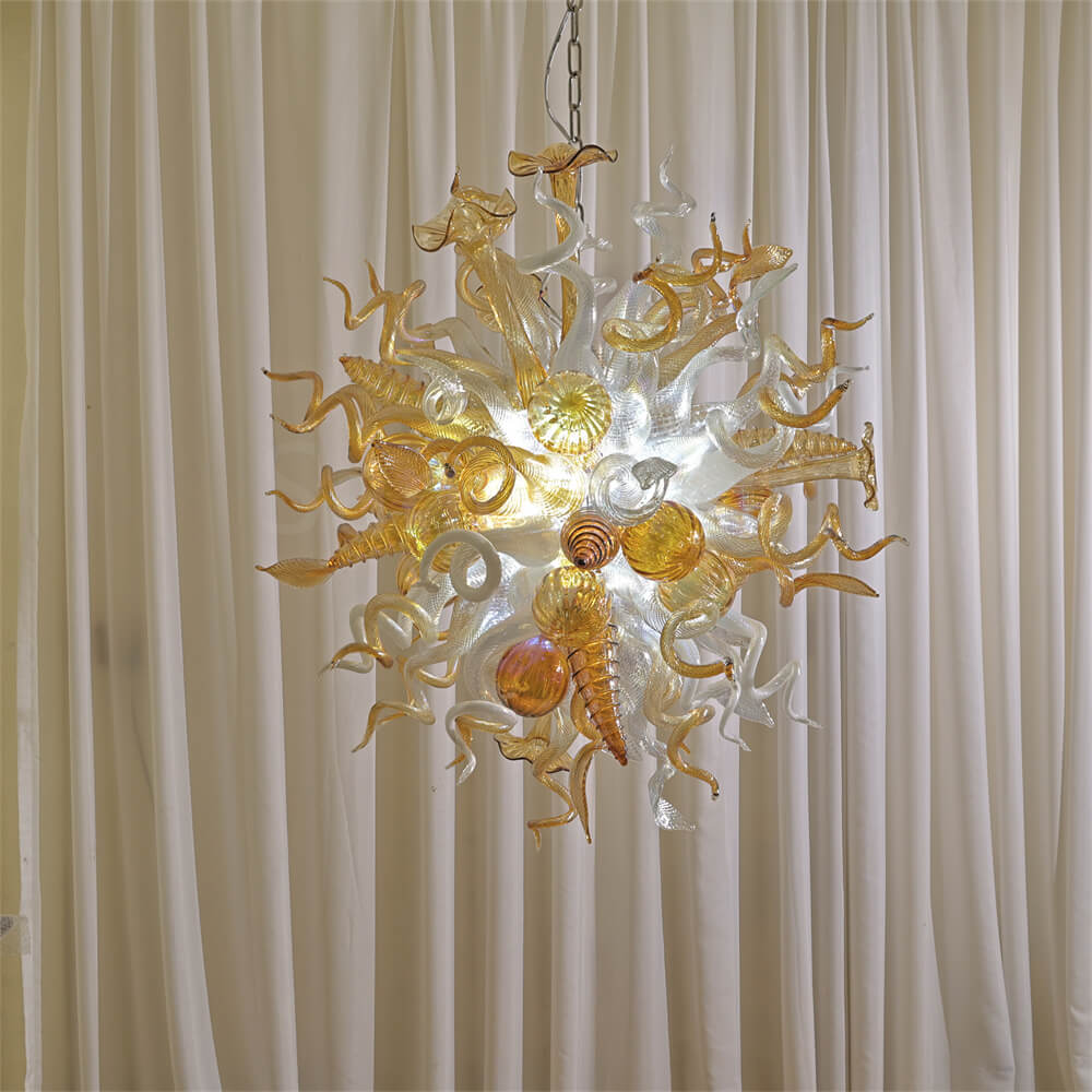 Luxury design hand made blown murano glass Chihuly type chandelier