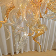 Luxury design hand made blown murano glass Chihuly type chandelier