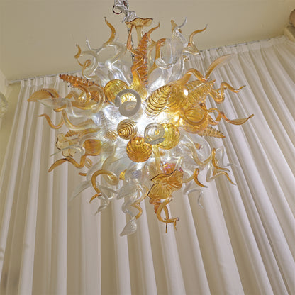 Luxury design hand made blown murano glass Chihuly type chandelier