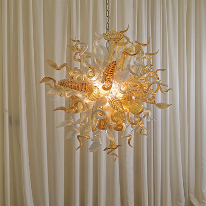 Luxury design hand made blown murano glass Chihuly type chandelier