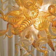 Luxury design hand made blown murano glass Chihuly type chandelier