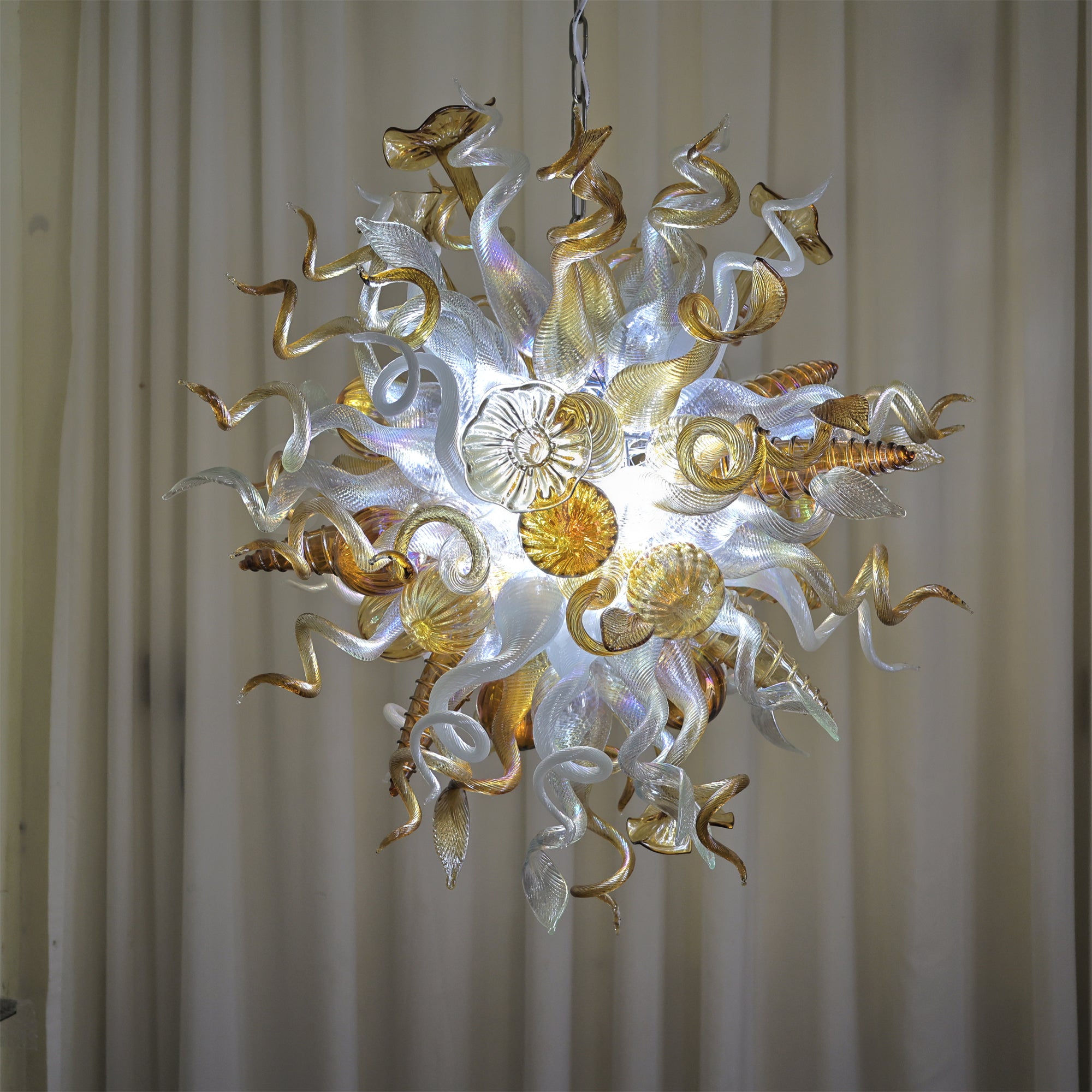 Luxury design hand made blown murano glass Chihuly type chandelier