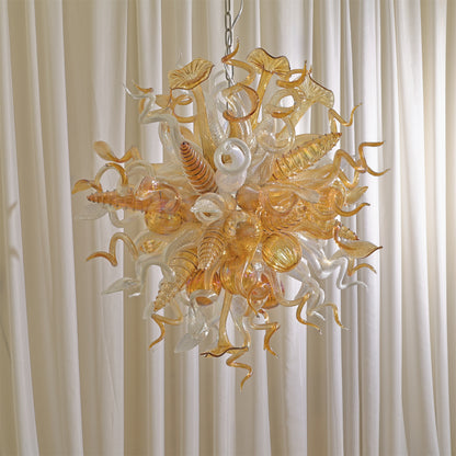 Luxury design hand made blown murano glass Chihuly type chandelier