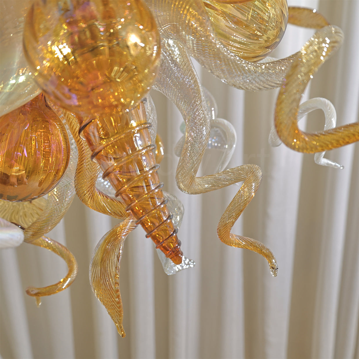 Luxury design hand made blown murano glass Chihuly type chandelier