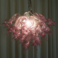 Chihuly lighting art hand made blown glass pink chandelier dining room decoration