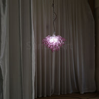 Chihuly lighting art hand made blown glass pink chandelier dining room decoration