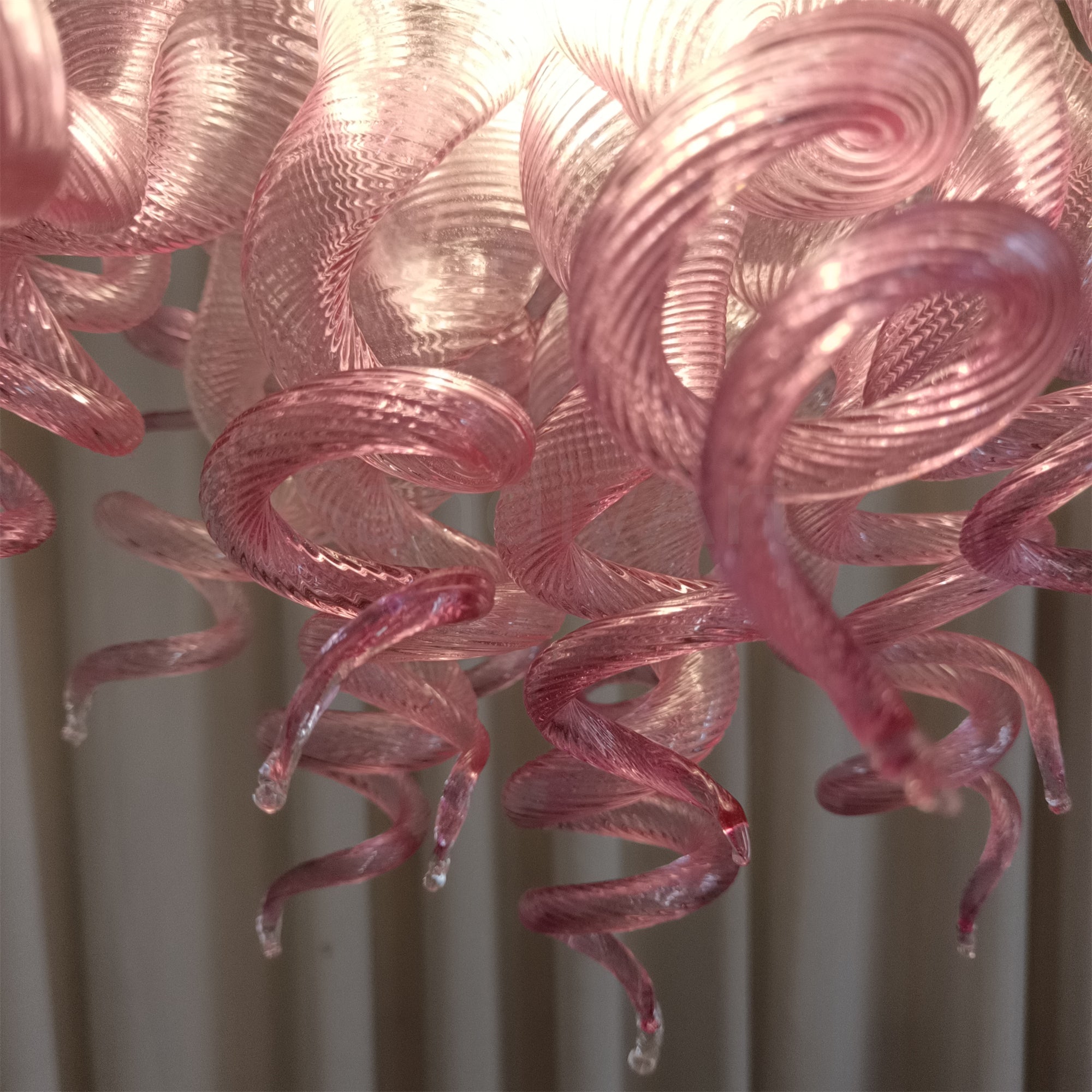 Chihuly lighting art hand made blown glass pink chandelier dining room decoration