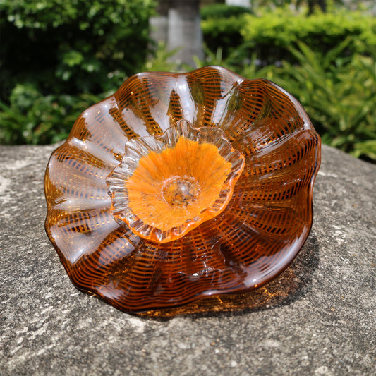Home hotel wall decoration blown glass art flowers chihuly tyle collection