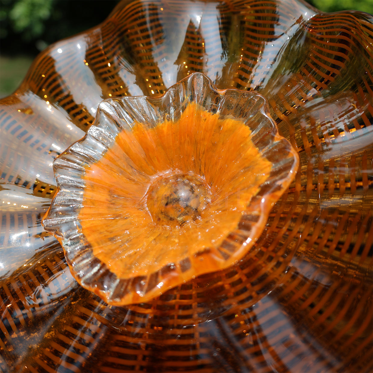 Home hotel wall decoration blown glass art flowers chihuly tyle collection